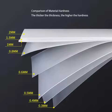 Translucent Frosted Polypropylene Sheet PP Plastic Panel 0.3 0.5 1 2 3mm Thick Standard Sizes 100x10