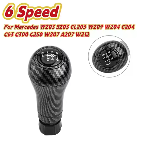 6 Speed Gear Shift Knob For Mercedes W203 S203 CL203 W209 W204 C204 C63 C300 C250 W207 A207 W212 Shi