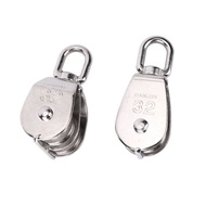 M15 M20 pulley block stainless steel pulley traction wheel heavy steel single and double wheel rotat