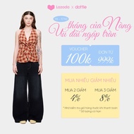 DOTTIE - Quần jeans ống rộng lưng thấp - Đen - Q0405