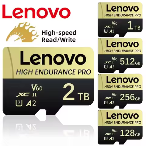Lenovo SD Memory Card 2TB 1TB Class 10 High Speed Micro TF Card 1TB 512GB For Nintendo Switch PC Sma