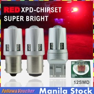 ROCKMALL 2Pcs LED Car Brake Light Tail light 2-in-1 Super Bright LED Stop Lamp Bulb Fog Light (Red)