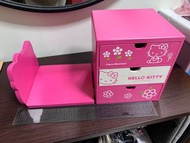 [二手]Hello Kitty折疊書架三層抽屜收納