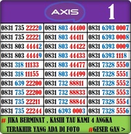 "NOCAN Axis" NOMOR CANTIK Axis Triple Double 999