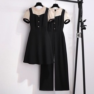 【001180m1t2z80.my】 [Ready Stock Fast Shipping] Girl with braces and pants Jumpsuit Skirt Suit Women 