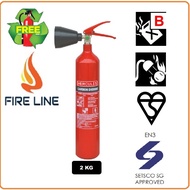 Hercules 2KG Carbon Dioxide Fire Extinguisher