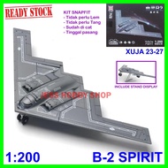 Model Kit XUJA 1/200 Aircraft B-2 Spirit Stealth Bomber Aircraft B2 Snapfit Military Block