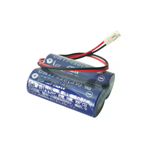 Original New 2CR17450 3V 5200mah CR17450SE Battery PLC Industrial Control Battery With Connector CR1