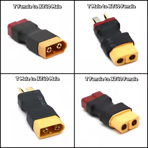 XT60 Male Plug to T Male / T Female Plug to XT60 Female Adapter For RC Helicopter Quadcopter LiPo Ba
