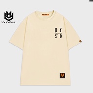 HY KOREA loose-fitting short-sleeved T-shirt for men and women embroidered with the word HYSD 09