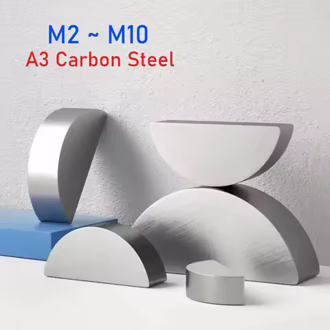5-100pcs M2 M2.5 M3 M4 M5 M6 M8 M10 A3 Carbon Steel Woodruff Keys Metal Flat Semi-circular Half-Moon
