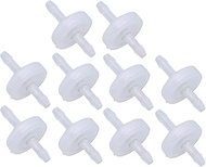 10cs White 1/8" 3mm Plastic Check Valve Hose Barb Non Return Ozone Resistance Check Valve Plastic Va