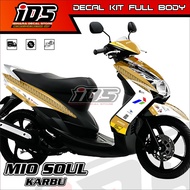 Decal Mio Soul Karbu Full Body Stiker Mio Soul Karbu Full Body Dekal Mio Soul Karbu Mandalika