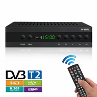 DVB-C+DVB-T2 High-Definition Digital H.265 TV Set-Top Box Set Top 1080P 10 Country Language Remote Control
