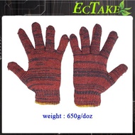 [ECTAKE] [1 pair]1200# Cotton Knitted Gardening Safety Hand Gloves Sarung Tangan Cotton Glove Batik Knitted Hand Glove
