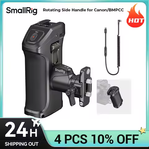 SmallRig Rotating Side Handle with Trigger REC for Canon EOS R3 / R5 / R5C / R6 / R7 / R8 / R10 for 