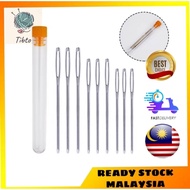 9pcs Big Head Blunt Sewing Needle in Tube 5.3cm 6cm 7cm Darning Tapestry Needles for Crochet Knittin