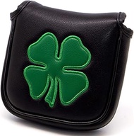 barudan golf Lucky Shamrock Heel Shaft Mallet Cover Square Mallet Putter Cover Headcover Magnetic for Scotty Cameron 6M DB Taylormade Spider S Ping