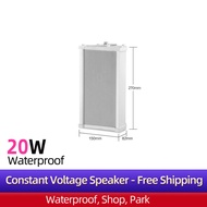 20 วัตต์ร้านแขวนผนังเสียงคอลัมน์เรื่อยๆลำโพงกลางแจ้งกันน้ำPAกระจายเสียงสวนระบบเสียง (1 ชิ้น)