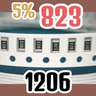 10pcs Chip resistor smd 823 5% size 1206 3216 82Kohm 82K ohm 82 Khom