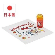 (Hello Kitty 毛巾手帕) 日本製造Skater 毛巾手帕連便攜可掛式收納盒