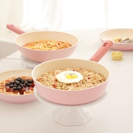 Roichen IH Rose Pink Pan Induction Frying Pan & Wok 28 cm