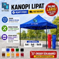 KT WARE 6x6 8x8 10x10 3x3m folding canopy folding tent kanopi bazar khemah ( full set) payung niaga 