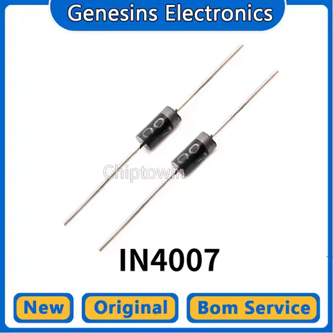 5/50 pcs MIC 1N4007 IN4007 In-line rectifier diode DO-41 1A/1200V WN7