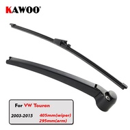 KAWOO Car Rear Wiper Blade Blades Back Window Wipers Arm For Volkswagen VW Touran Hatchback (2003-20