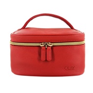 OLAY RED COSMETIC BAG ZIPPER POUCH