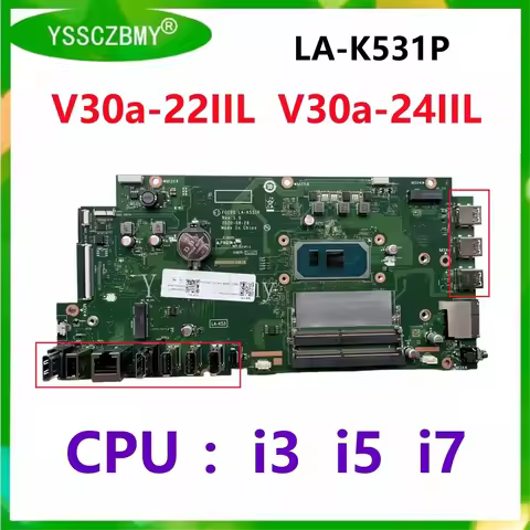 F0C90 LA-K531P Mainboard For Lenovo V30a-22IIL V30a-24IIL Laptop Motherboard 5B20U54558 / 5B20U54559