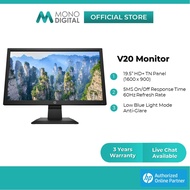 HP Monitor V20 LED Backlit HD + Monitor Anti Glare 1H849AA Support CCTV Camera (19.5")