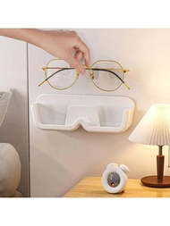 便攜式太陽眼鏡牆掛組織器,自粘式掛壁式眼鏡收納架,可掛式塑料太陽眼鏡展示架,適用於家居收納展示架