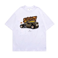 iiih Classic T-Shirt Hotrod Car White Printed On Fabric
