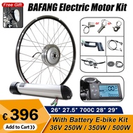Bafang ชุดมอเตอร์ด้านหน้าการแปลงอิเล็กทรอนิกส์36V 250W-500W พร้อมแบตเตอรี่36V12AH สำหรับชุดจักรยานไฟฟ้าจักรยานเสือภูเขาจักรยานเสือหมอบ