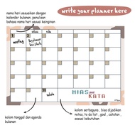 Wall planner board monthly calendar monthly planner board montly planner decorative wall palnner & w