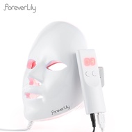 [1-3 Days Delivery] Foreverlily 7color LED Beauty Mask Skin Rejuvenation Anti Acne Photon Therapy Whitening Tightening Instrument