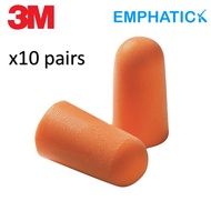 10 pairs 3M Earplugs Ear Plugs Orange 1100