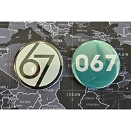 High Quality Button Badge Square Badge Six Seven | 6 7 | 6-7 | 58mm | 50mm