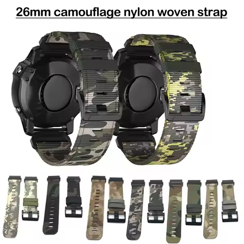 for Garmin Fenix 6X pro braided nylons Strap Fenix 7X tactix 7 Pro for Garmin Fenix 3 26mm Quick Rel