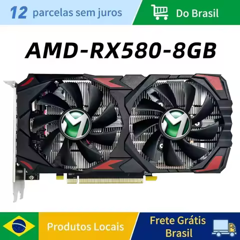 MAXSUN AMD RX 580 8GB 2048SP 6Pin Placa De Video Gaming Graphics Card GDDR5 256Bit PCI Express 3.0 ×