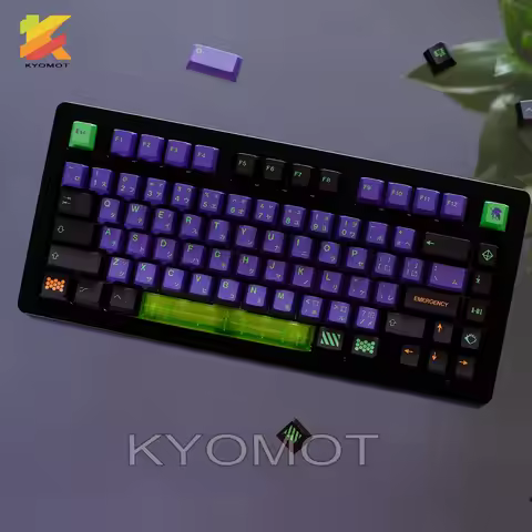KYOMOT EVA NO.1 Keycap Japanese Anime Mecha Keycap 152 Keys Cherry Profile PBT Keycap For Cherry MX 