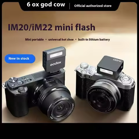 Godox IM22 IM20 Mini Flash Manual Flash for Various Camera Models 5 Output Levels of Power Universal