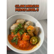 cilok ayam suwir pedas cilok mini cilok bakso oseng sos pedas