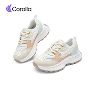 Corolla รองเท้าผ้าใบหนังผู้หญิง พื้นรองเท้าดูดซับแรงกระแทกต้านเชื้อแบคทีเรีย ระบายอากาศได้ดี แนะนำให