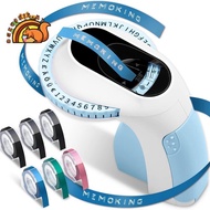 Embossing Label Maker E975 3D Embossing Label Printer Machine with 6 Rolls Emboss Tapes, Handheld Em