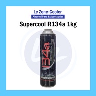 Supercool R134a Gas R134 Gas Aircond Gas Car Aircond Kereta Aircond  Refrigerator Freeze 1kg 1000g