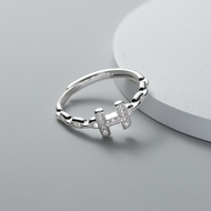 Sweet Air Whole Body Sterling Silver S925 Sterling Silver Y2332 Letter H Chain Feel Sterling Silver 