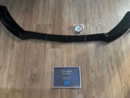 ของแต่ง ลิ้นหน้า Benz W205 C-Class/Coupe (ดำเงา/เคฟล่า)