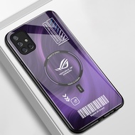 Casing hp For Samsung A71 4G A71 5G Case Casing Circle Pattern HP Case Hard Glass Silicone Softcase 